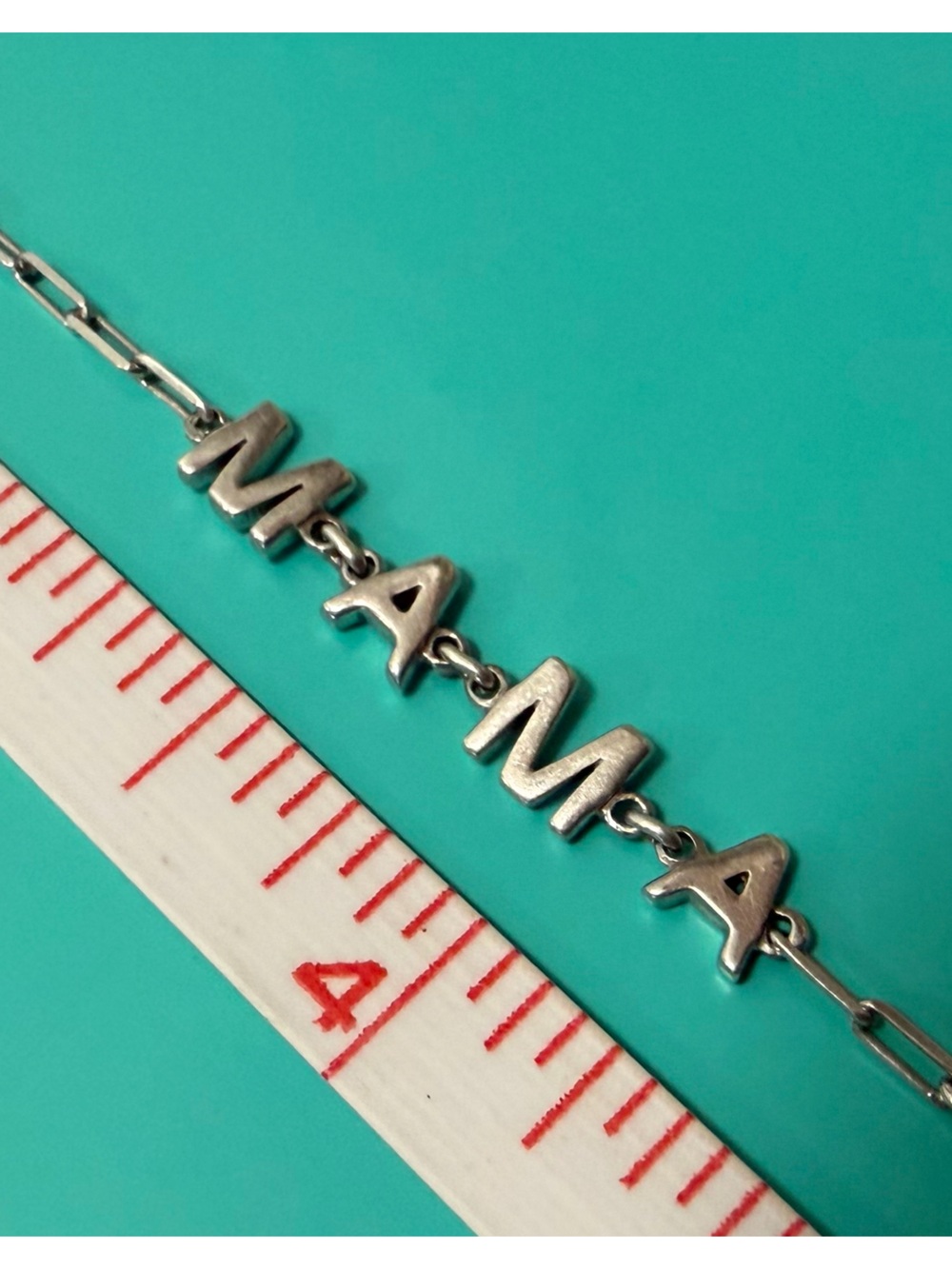 Silver 'MAMA' Letter Bracelet - Women's Jewelry